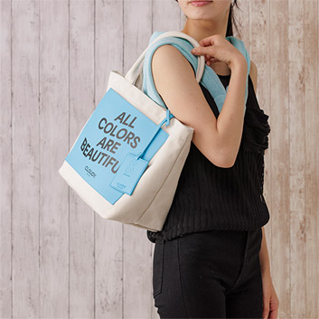 アウトレット特別価格】＜ANAオリジナル＞CLOUDY for ANA キャンバストートバッグ BLACK×BLUE | ANAショッピング  A-style